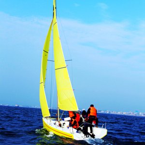 6.5m FRP Fast Racing Sailboat Modern Design 21FT Sailboat