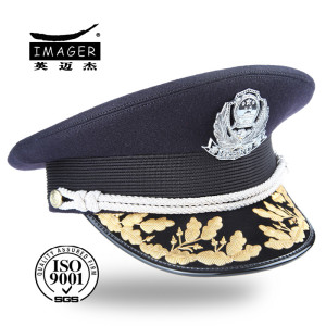 Wholesale Picked Military Uniform Cap with Pattern