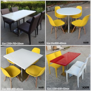 Kkr Stone Custom Made Quality Restaurant Table with Chair