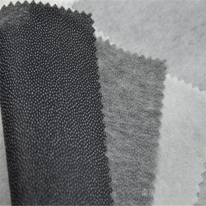 China 100% Nonwoven Double Dotted Fusible Interlining for Denim