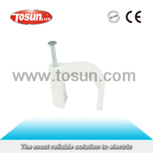 Cable Clips with White and Grey Color